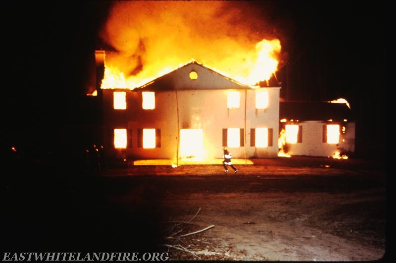 One of many new construction homes destroyed by arson in Charlestown Township. Photo courtesy of Gary Long.